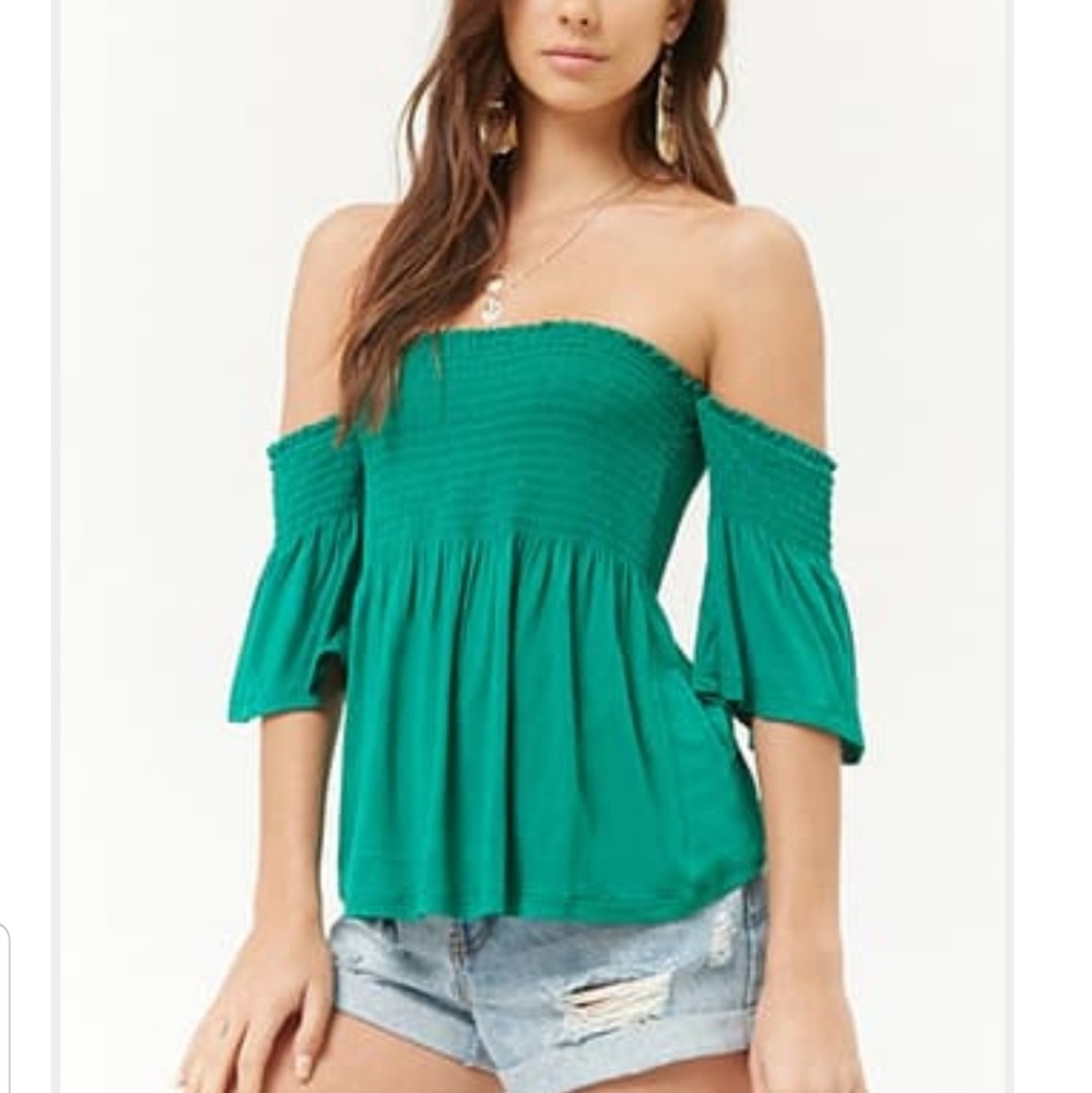 2 for $12 👛  Smocked Off-the-Shoulder Top